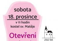 Plakát k otevření perníkových jesliček