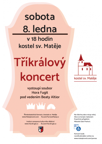 Tříkrálový koncert - plakát